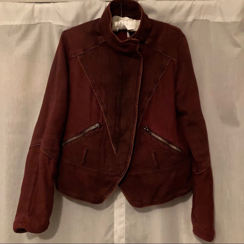 Free People Double Cloth Twill Jacket